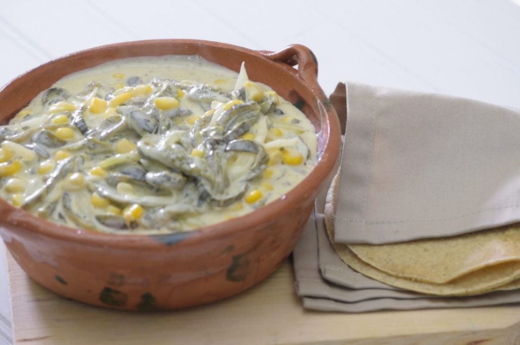 guiso de rajas poblanas